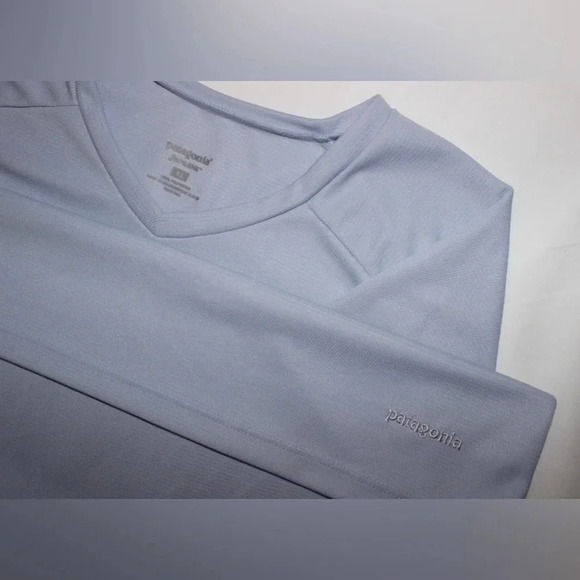 Patagonia Capilene Short Sleeve V-Neck Shirt Size XL - Picture 1 of 11